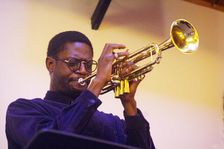 Mark Kavuma, Gary Crosby Sextet, National Jazz Archive, Loughton, Essex, Oct 2023. Creator: Brian O'Connor