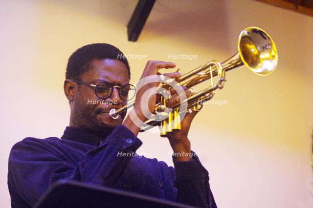 Mark Kavuma, Gary Crosby Sextet, National Jazz Archive, Loughton, Essex, Oct 2023. Creator: Brian O'Connor.