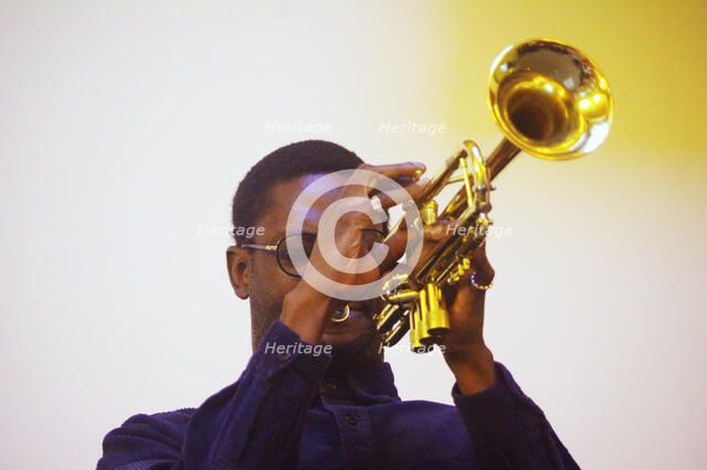 Mark Kavuma, Gary Crosby Sextet, National Jazz Archive, Loughton, Essex, October 2023. Creator: Brian O'Connor.