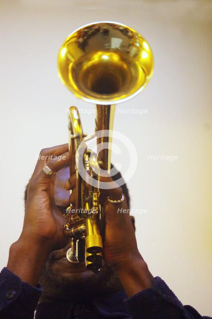 Mark Kavuma, Gary Crosby Sextet, National Jazz Archive, Loughton, Essex, October 2023. Creator: Brian O'Connor.