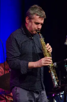 Mark Lockheart, Ropetackle Arts Centre, Shoreham, West Sussex, Jan 2016. Artist: Brian O'Connor