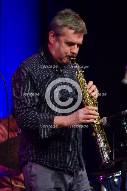 Mark Lockheart, Ropetackle Arts Centre, Shoreham, West Sussex, Jan 2016. Artist: Brian O'Connor.