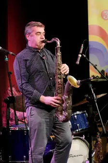 Mark Lockheart, Ropetackle Arts Centre, Shoreham, West Sussex, Jan 2016. Artist: Brian O'Connor