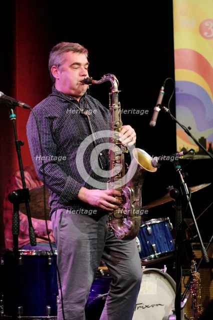 Mark Lockheart, Ropetackle Arts Centre, Shoreham, West Sussex, Jan 2016. Artist: Brian O'Connor.
