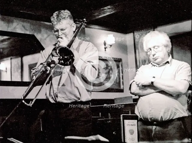 Mark Nightingale and Henry Lowther, Watermill, Dorking, Surrey, 2000. Artist: Brian O'Connor