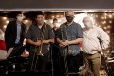 Mark Nightingale Quintet, Splash Point Jazz, The Fishermans, Eastbourne, 30th June 2021. Creator: Brian O'Connor