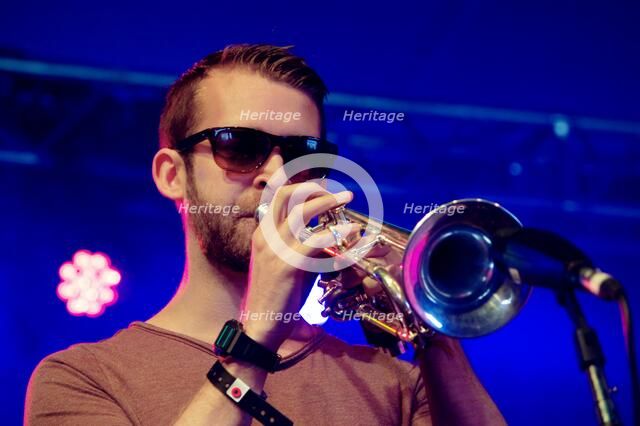 Mark Perry, Love Supreme Jazz Festival, Glynde Place, East Sussex, 2014. Artist: Brian O'Connor.