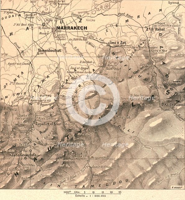 ''Maroc ou Marrakech et la Haut Atlas; Afrique du nord', 1914. Creator: Unknown.