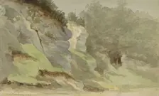 Marl wall in Valkenburg, 1893. Creator: Anna Catharina Maria van Eeghen