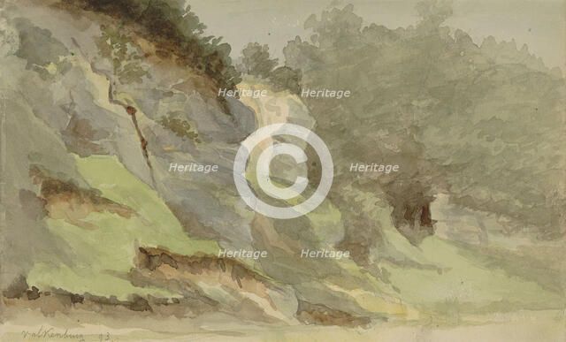 Marl wall in Valkenburg, 1893. Creator: Anna Catharina Maria van Eeghen.