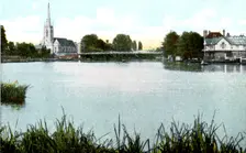 Marlow Bridge and Church, Buckinghamshire, 20th Century