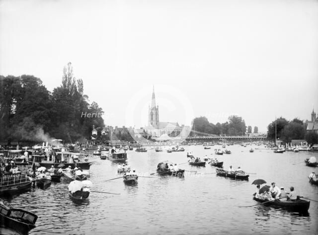 Marlow regatta, Buckinghamshire, 1885. Artist: Henry Taunt.