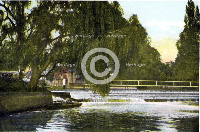 Marlow Weir, Buckinghamshire, 20th Century. Artist: Unknown