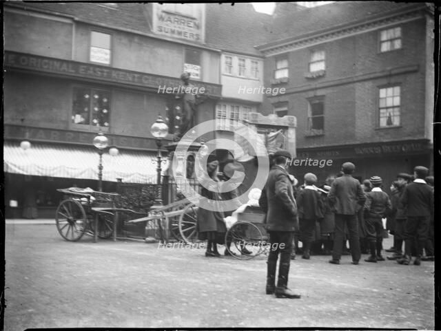 Marlowe Memorial, Buttermarket, Canterbury, Kent, 1904. Creator: Katherine Jean Macfee.