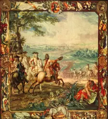 Marlborough at the Battle of Oudenarde, 1708 (1944). Creator: Unknown