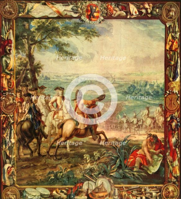'Marlborough at the Battle of Oudenarde, 1708', (1944).  Creator: Unknown.
