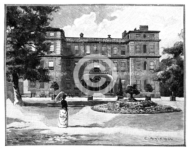 Marlborough House, London.Artist: CA Wilkinson