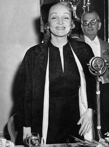 Marlene Dietrich (1901-1992), German born actress, 1955