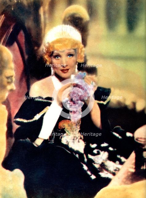 Marlene Dietrich, German born American actress, 1934-1935. Artist: Unknown