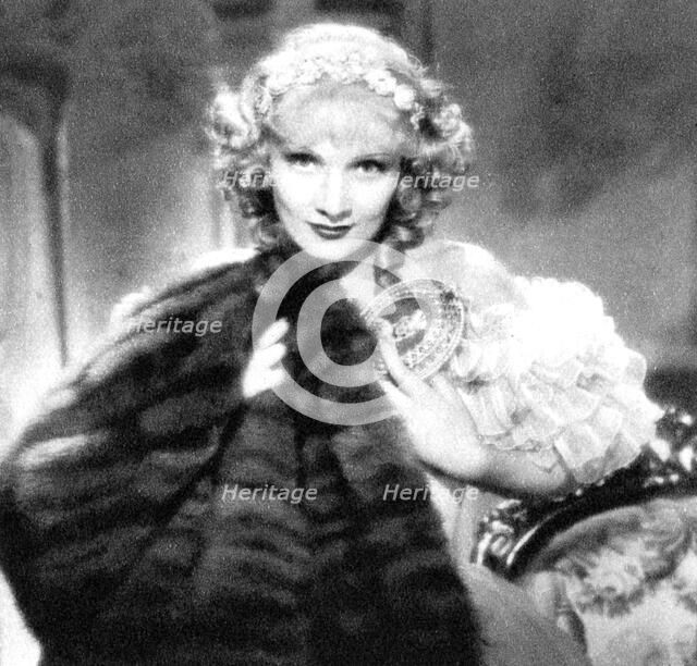 Marlene Dietrich, German born American actress, 1934-1935. Artist: Unknown