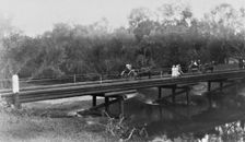 Marson's Crossing, Brisbane River, 1925. Creator: Jack Bain