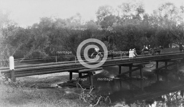 Marson's Crossing, Brisbane River, 1925. Creator: Jack Bain.