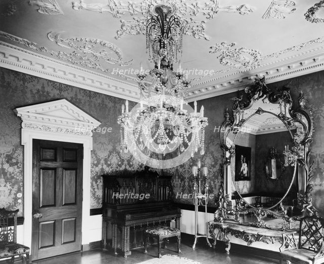 Marsden J. Perry home, Providence, Rhode Island. Interior scene, detail..., between 1900 and 1950. Creator: Frances Benjamin Johnston.