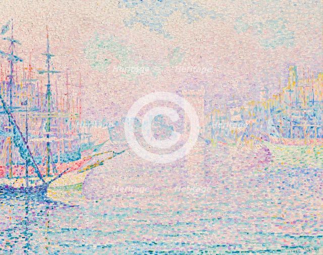 Marseille. The old port, 1906. Creator: Signac, Paul (1863-1935).