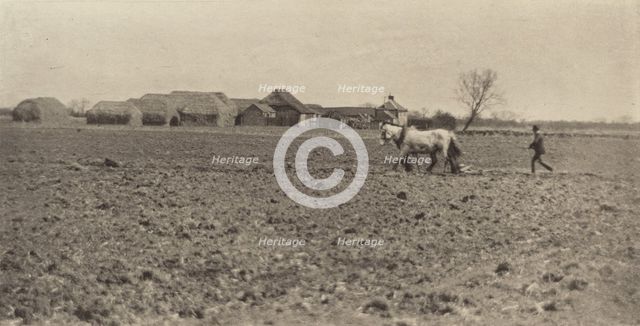 Marsh Farm in Early Spring, 1890-1891, printed 1893. Creator: Dr Peter Henry Emerson.