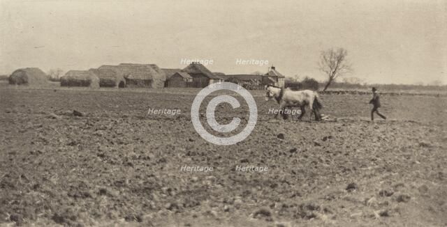 Marsh Farm in Early Spring, 1890-1891, printed 1893. Creator: Dr Peter Henry Emerson.