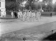 Marshal-Admiral...Togo Heihachiro and Captain John H. Gibbons, U.S.Navy, Annapolis, Maryland, 1911. Creator: Harris & Ewing
