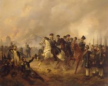 Marshal Blucher on the Battlefield, 1841. Creator: Ludwig Elsholtz