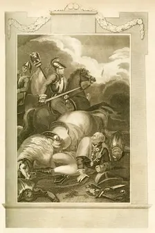 Marshal Blucher at the Battle of Ligny, June 16, 1815 1816. Creator: Unknown