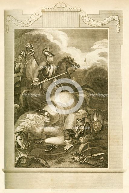 'Marshal Blucher at the Battle of Ligny, June 16, 1815', 1816. Creator: Unknown.
