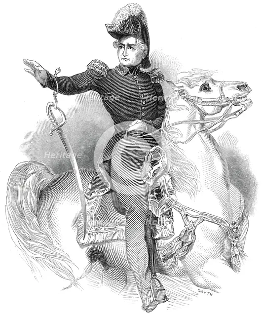 Marshal Bugeaud, from a picture by Horace Vernet, 1845. Creator: Unknown.