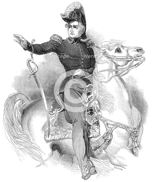 Marshal Bugeaud, from a picture by Horace Vernet, 1845. Creator: Unknown.