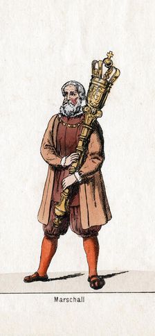Marshal costume design for Shakespeare's play, Henry VIII, 19th century
