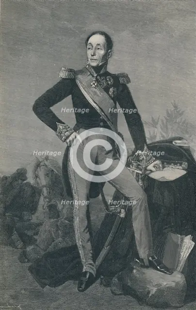 'Marshal Emmanuel, Marquis De Grouchy', c1834, (1896). Artist: Henry Wolf.