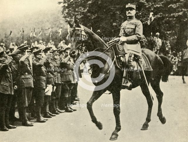 Marshal Foch at the Victory Day Procession, London, 19 July 1919, (c1920). Creator: Unknown.