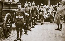Marshal Foch, French general, saluting the British Unknown Soldier, c1918c1920(?). Creator: Unknown