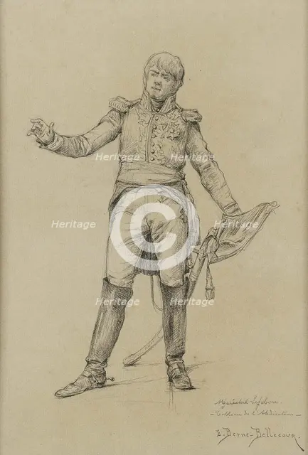 Marshal François-Joseph Lefebvre (1755-1820) during the Abdication of Napoleon, 1814.