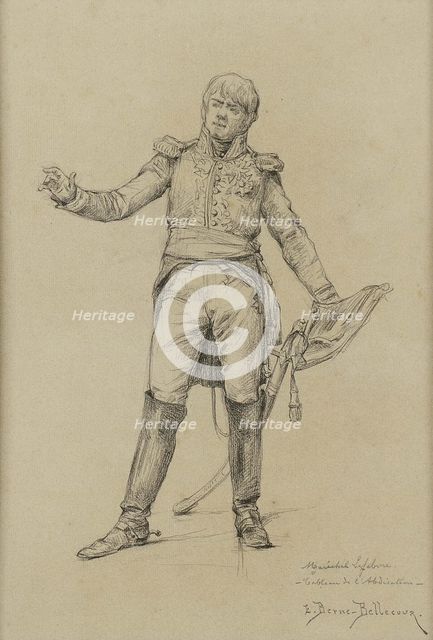 Marshal François-Joseph Lefebvre (1755-1820) during the Abdication of Napoleon, 1814.