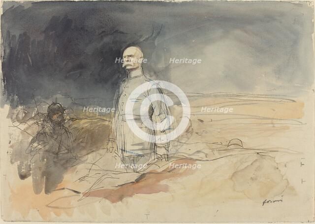 Marshal Pétain, c. 1914/1919. Creator: Jean Louis Forain.