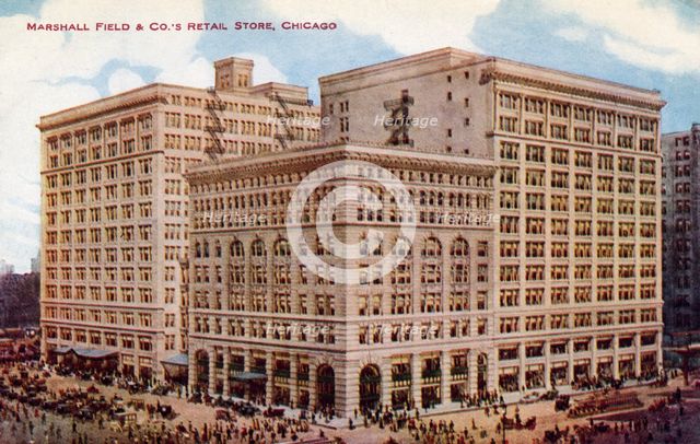 Marshall Field & Co's Retail Store, Chicago, Illinois, USA, 1915. Artist: Unknown