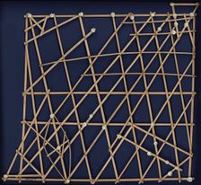 Marshall Islands stick chart. Micronesia, c. 1920