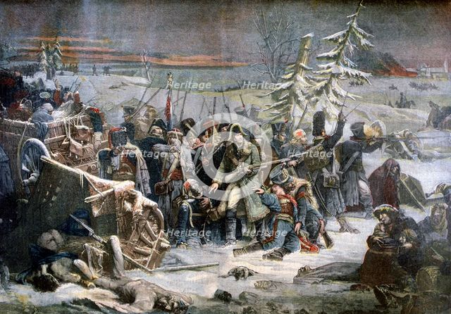 'Marshall Ney during the retreat from Russia', (1812) 1894. Artist: Unknown