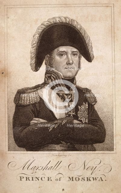 Marshall Ney, Prince of Moskwa, c1800, (1816).  Creator: J. Kennerly.
