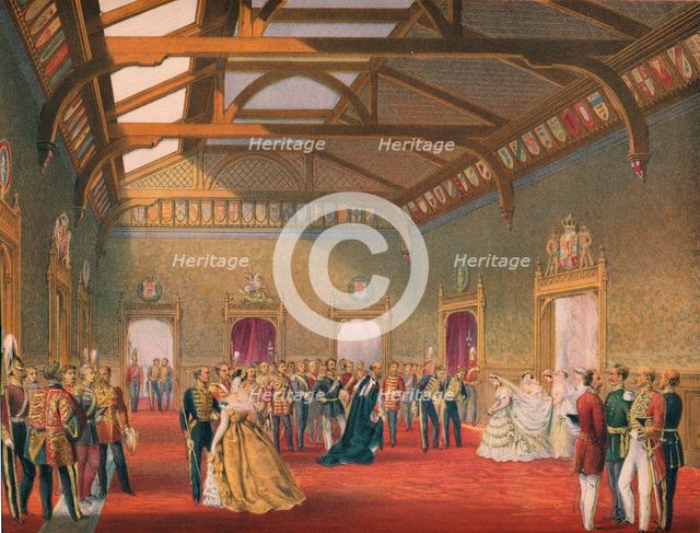 'Marshalling The Procession of the Bride', 1863.  Artist: Robert Dudley.