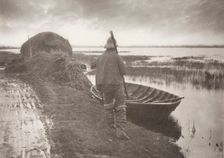Marshman Going to Cut Schoof-Stuff, 1886. Creator: Peter Henry Emerson