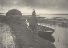 Marshman Going to Cut Schoof-Stuff, 1886. Creators: Dr Peter Henry Emerson, Thomas Frederick Goodall